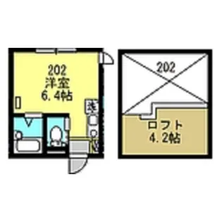 ベルテラス横浜鶴見【2階】の間取り