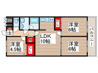 菅生レジデンス【4階】の間取り