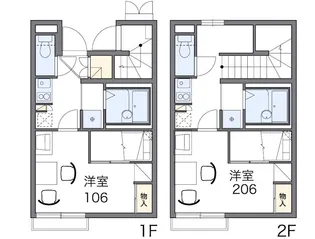 ポポラーレ【1階】の間取り