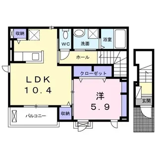 ブリッサ ハウス【2階】の間取り