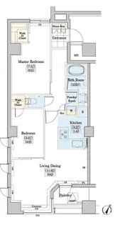 レジディアタワー上池袋(タワー棟)【4階】の間取り