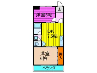 GM藤田町WEST【3階】の間取り