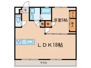 ヴェルテューズ【1階】の間取り