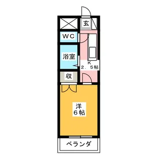 ヒルズLR【2階】の間取り