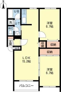 αNEXT麻生【2階】の間取り
