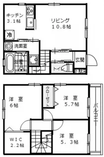 エルメゾン坂原 A【2階】の間取り