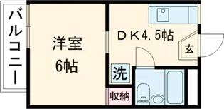 ハイツ サン・エイト【2階】の間取り