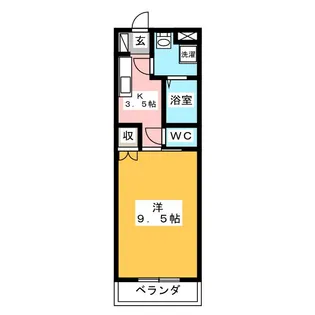 アイリス【1階】の間取り