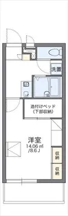 レオパレスフィールナチュラル【2階】の間取り