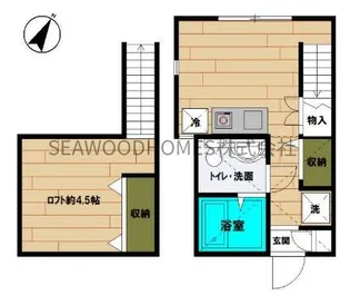 ピュアアクア【1階】の間取り