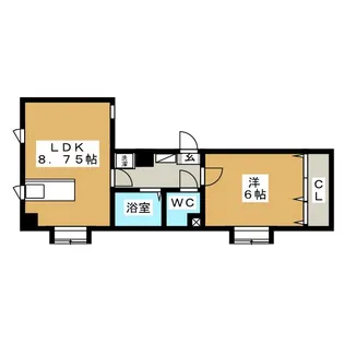 ルミエールMK【4階】の間取り