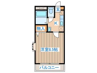ハイネス柏木【4階】の間取り