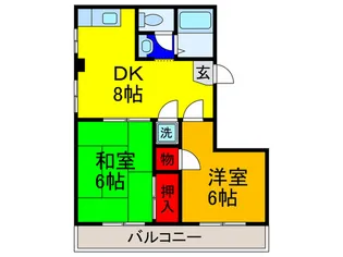 ARRONDIR諏訪I号棟南【3階】の間取り