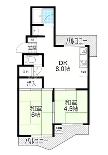 コートアベリア【1階】の間取り