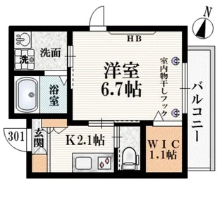 Y nac【3階】の間取り