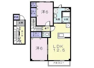 エトワールB【2階】の間取り