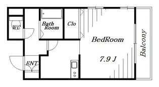 イートス千葉【4階】の間取り