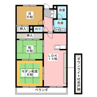 ファミールマイ【3階】の間取り