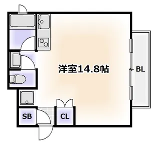 コモ阪南町【3階】の間取り