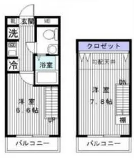 フローラルコート【3階】の間取り