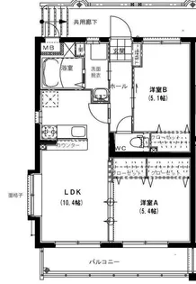 ユーミーこのはなI【2階】の間取り