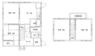 三谷アパート【1階】の間取り