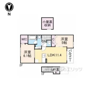 ミロワール【2階】の間取り
