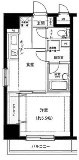 メインステージ大森本町【4階】の間取り
