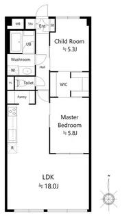 朝日上北沢プラザ【1階】の間取り