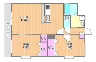 Y.A.F福富東マンション【1階】の間取り