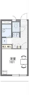レオパレスカメリアIII【2階】の間取り