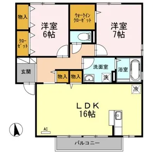 ロイヤルコート【2階】の間取り