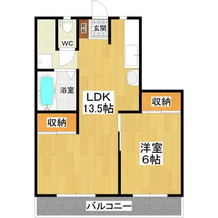 フラーンジュ【3階】の間取り