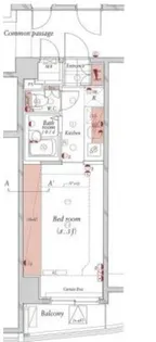アクシア千駄ヶ谷【2階】の間取り