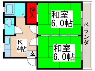東邦原木マンション【3階】の間取り