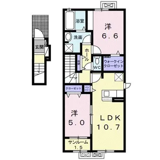 リノテラス【2階】の間取り
