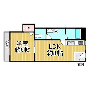 SUZURAN DANCHI I【1階】の間取り