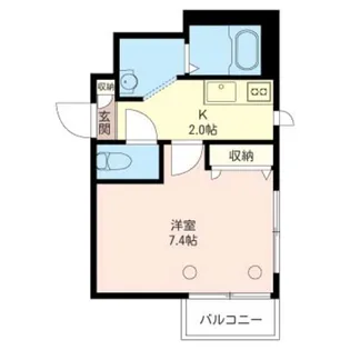 レフィナード山王【2階】の間取り