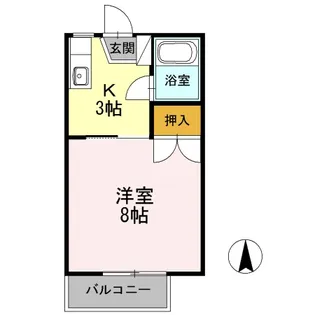シーサイドハイツ松井A【2階】の間取り