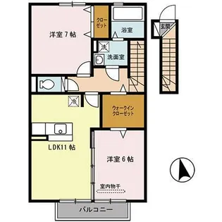 メゾン・ルラーシュ【2階】の間取り