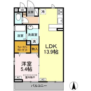 フォレスト ヤマザキ【3階】の間取り
