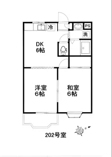 カーサ・ディ・アモーレ【2階】の間取り