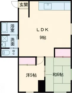 広瀬ハイツ【1階】の間取り