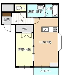 ピース18小松島【1階】の間取り