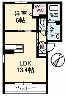 グランベレオ沖野上【2階】の間取り