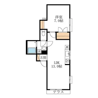 メゾン松本【1階】の間取り