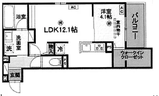 トリシア千躰【3階】の間取り