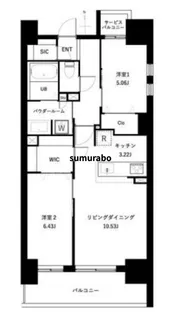 アーバンパーク谷在家【3階】の間取り