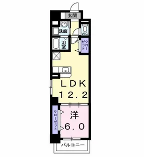 ヴェルデ八田【8階】の間取り