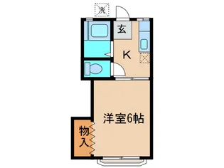 U ハイツ【1階】の間取り